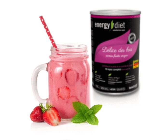 Dieta di energia da cocktail alla fragola