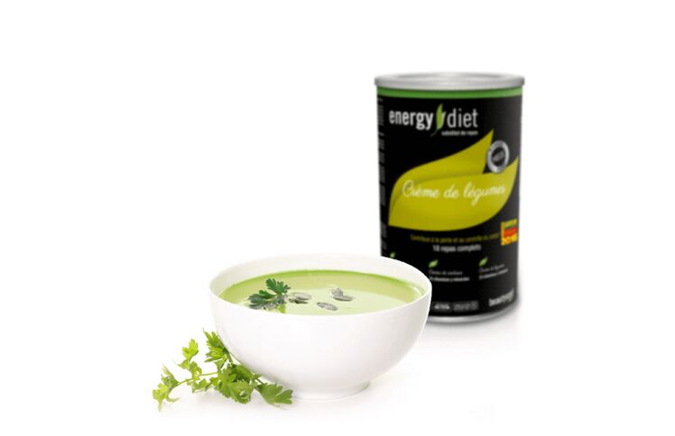 Zuppa di verdure di diete energetiche
