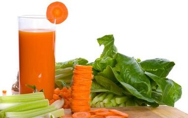 succo di carota e verdure per la gastrite
